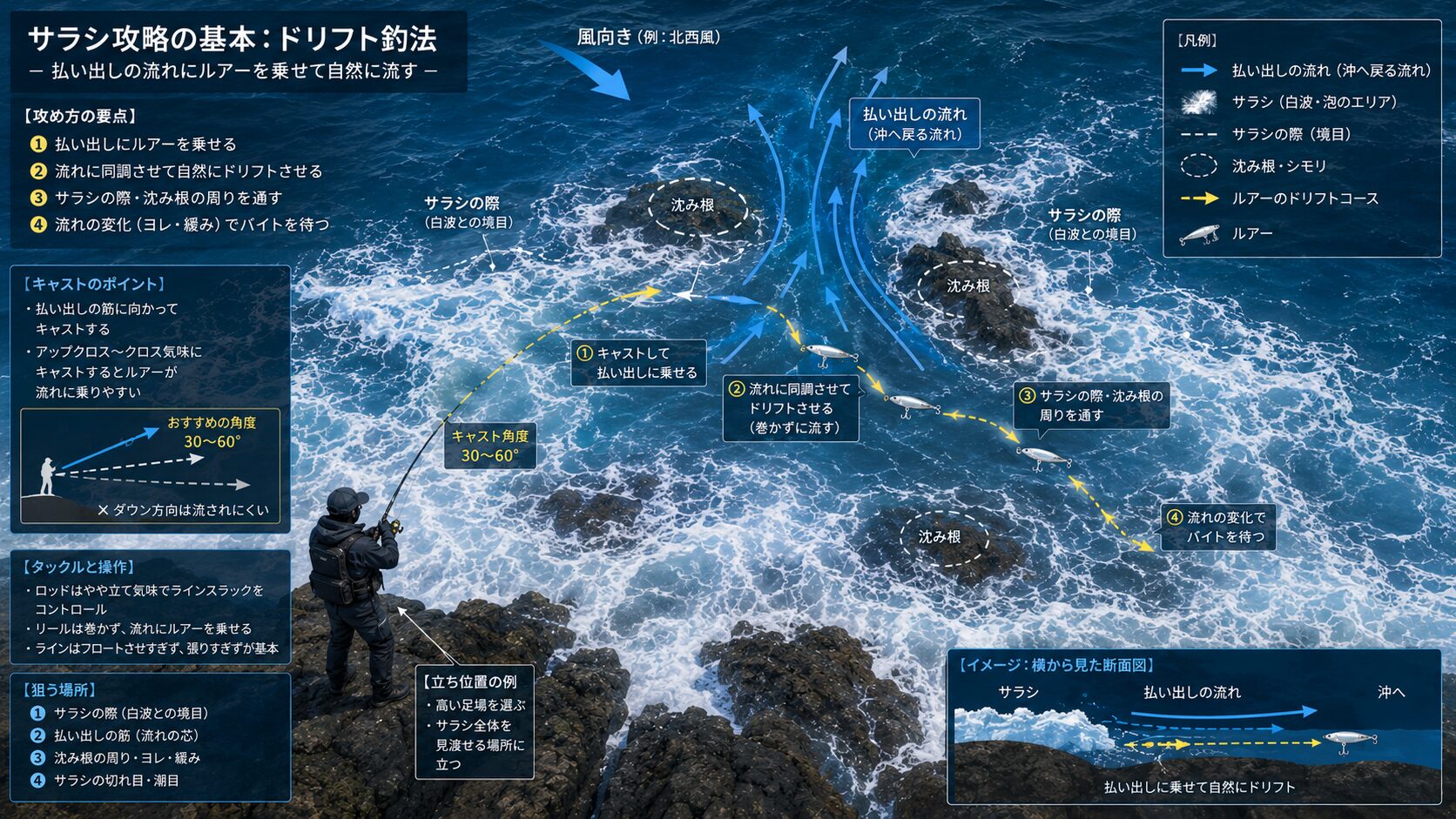 ルアーの通し方