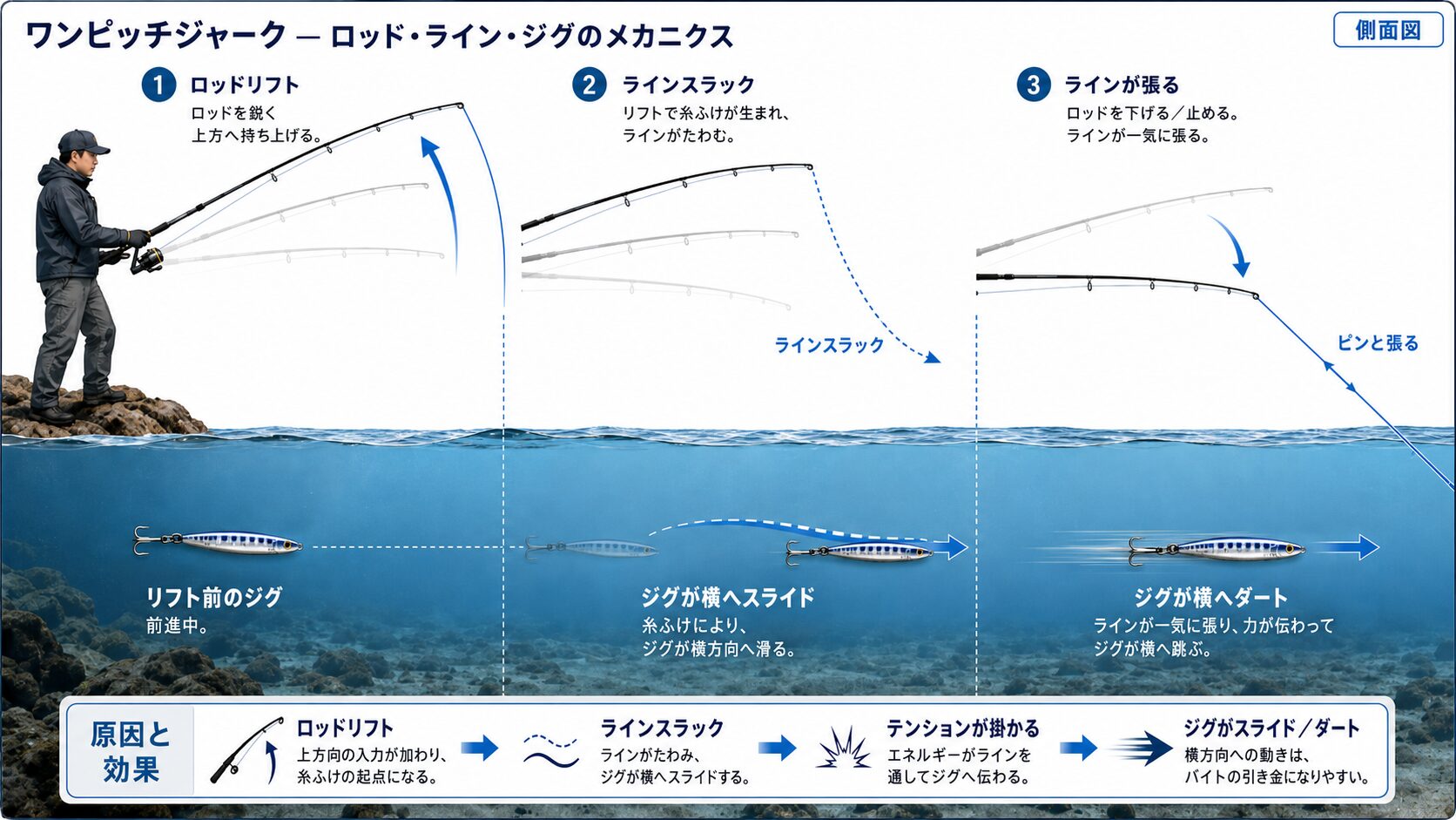 スライド幅とラインスラックの制御