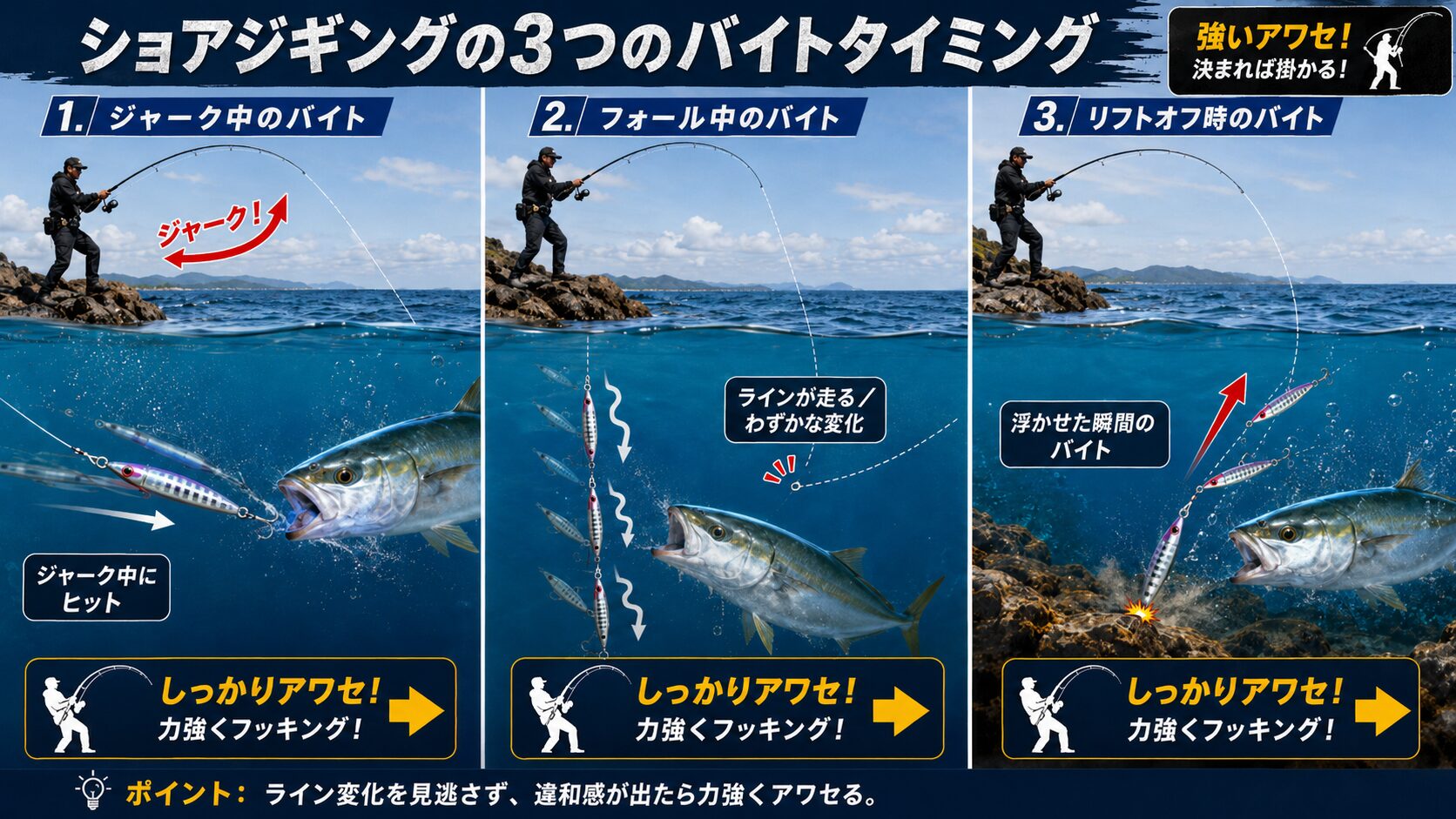 バイト察知とフッキング