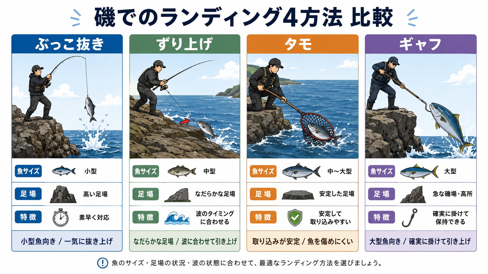 ランディングの4つの方法