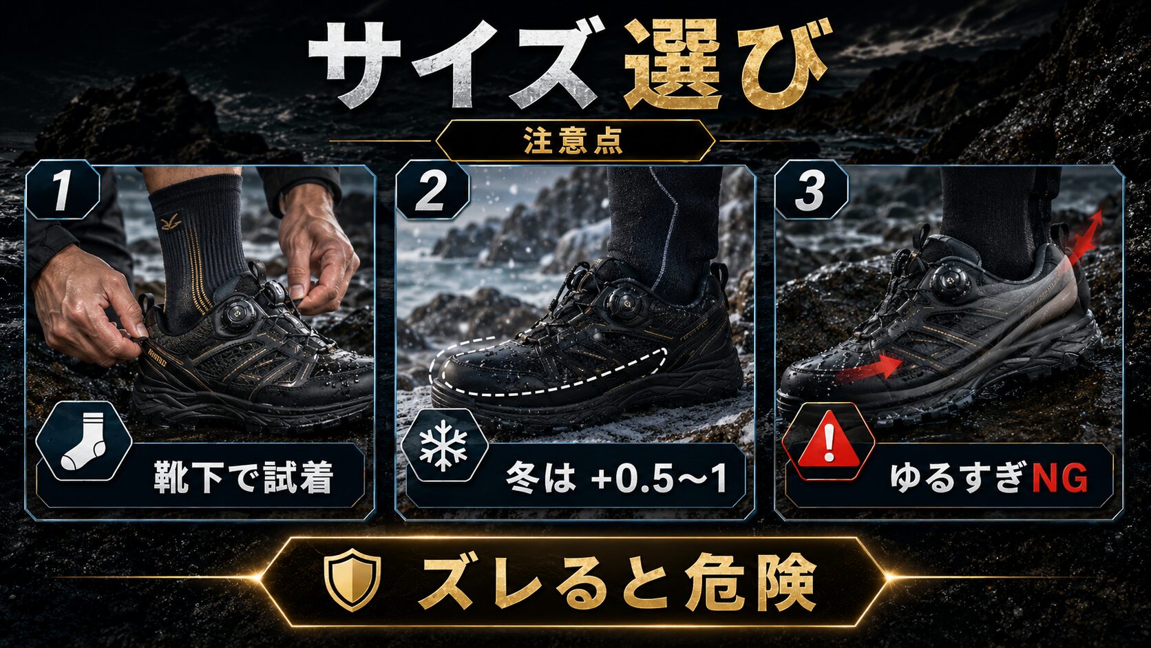 磯靴を真水で洗うメンテナンス