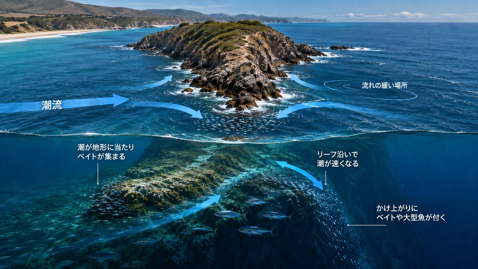 潮と地形の関係