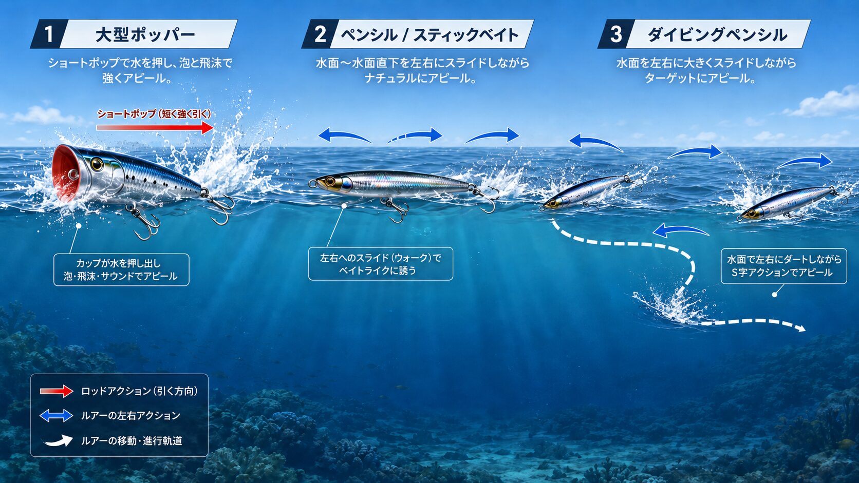 GTルアーの操作