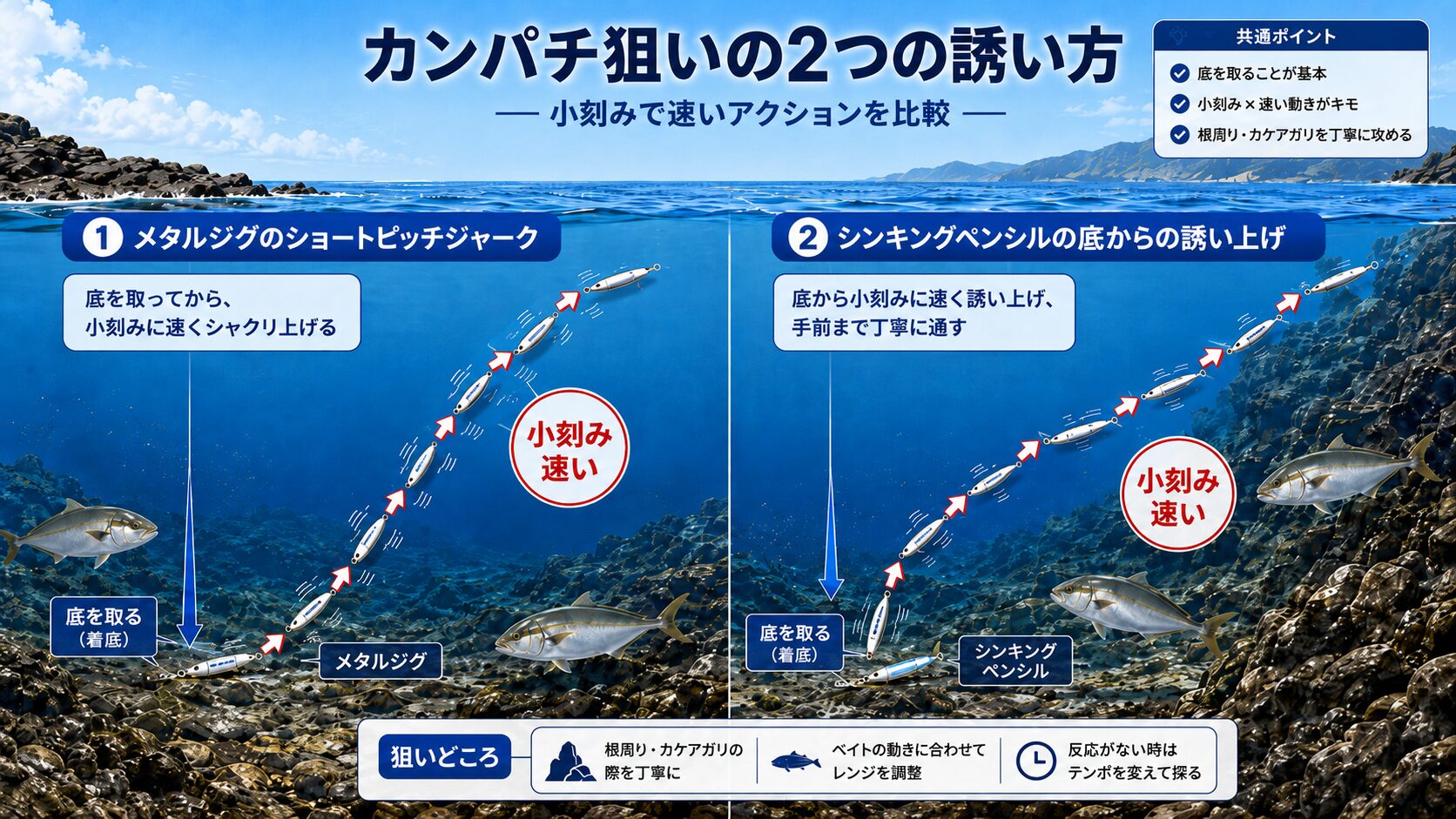 カンパチのアクション